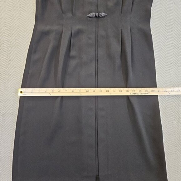 Debra Michaels Collection Dress Women's Size 14 Black Short Sleeve Embroidery - Picture 9 of 16